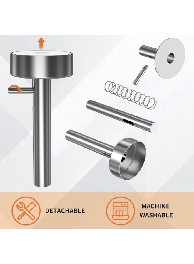 Falafel Scoop with Hole - Stainless Steel Professional Falafel Maker Scoop | Stainless-Steel Falafel Maker Tool Food Safe and Non-Sticky Falafel Baller Scoop Mold - Image 3